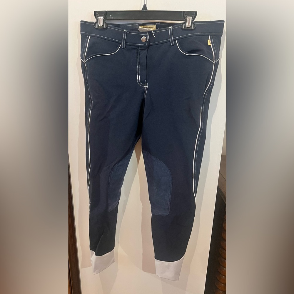 Devon-Aire #573 Riding Pants Navy and White Size 32
